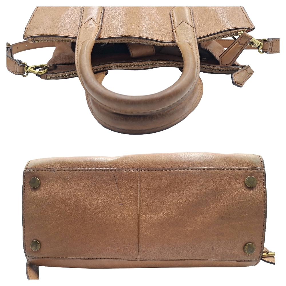 Vintage Fossil Knox Convertible Leather Crossbody Bag - Picture 5 of 9